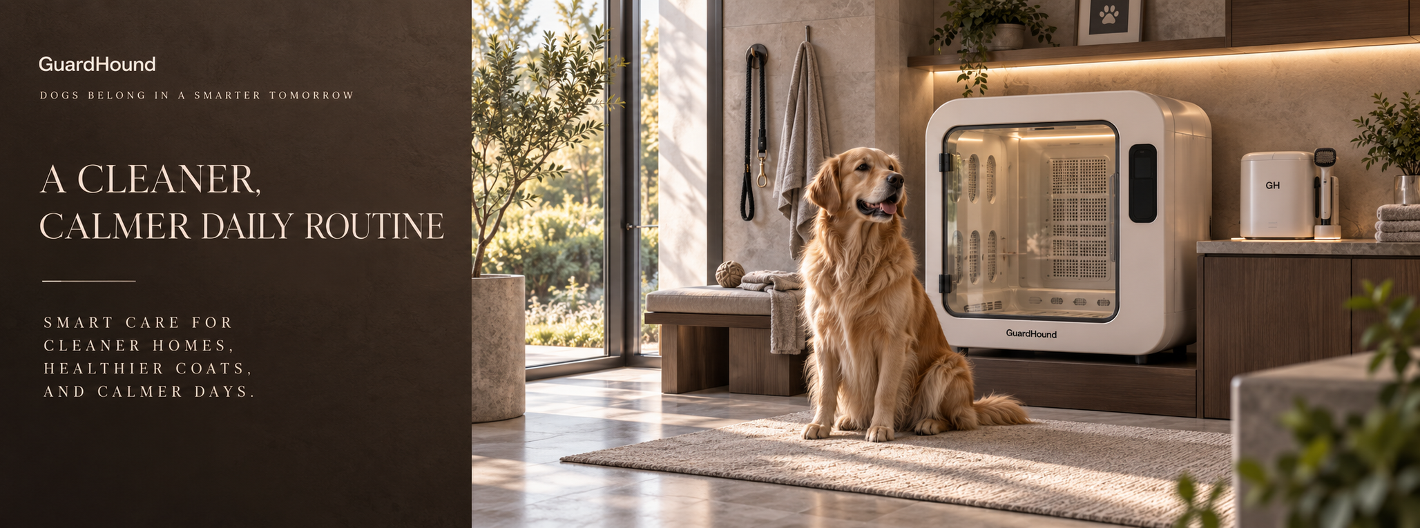 إعلان علامة GuardHound · التنظيف والعناية الذكية