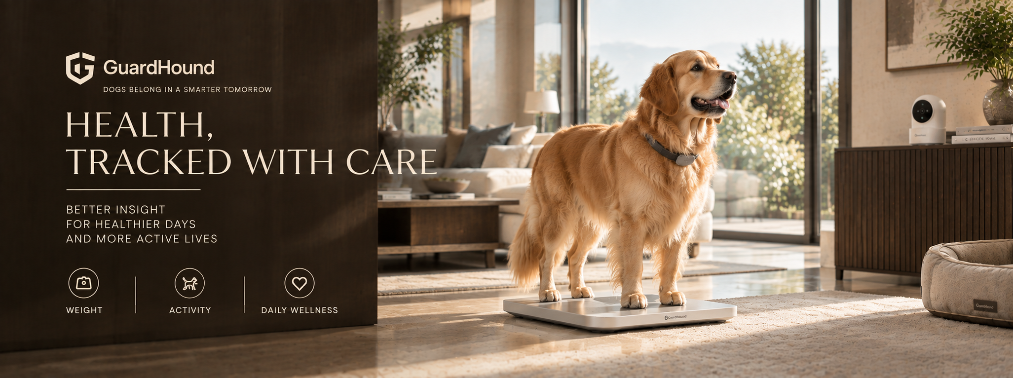 إعلان علامة GuardHound · الصحة والنشاط الذكية