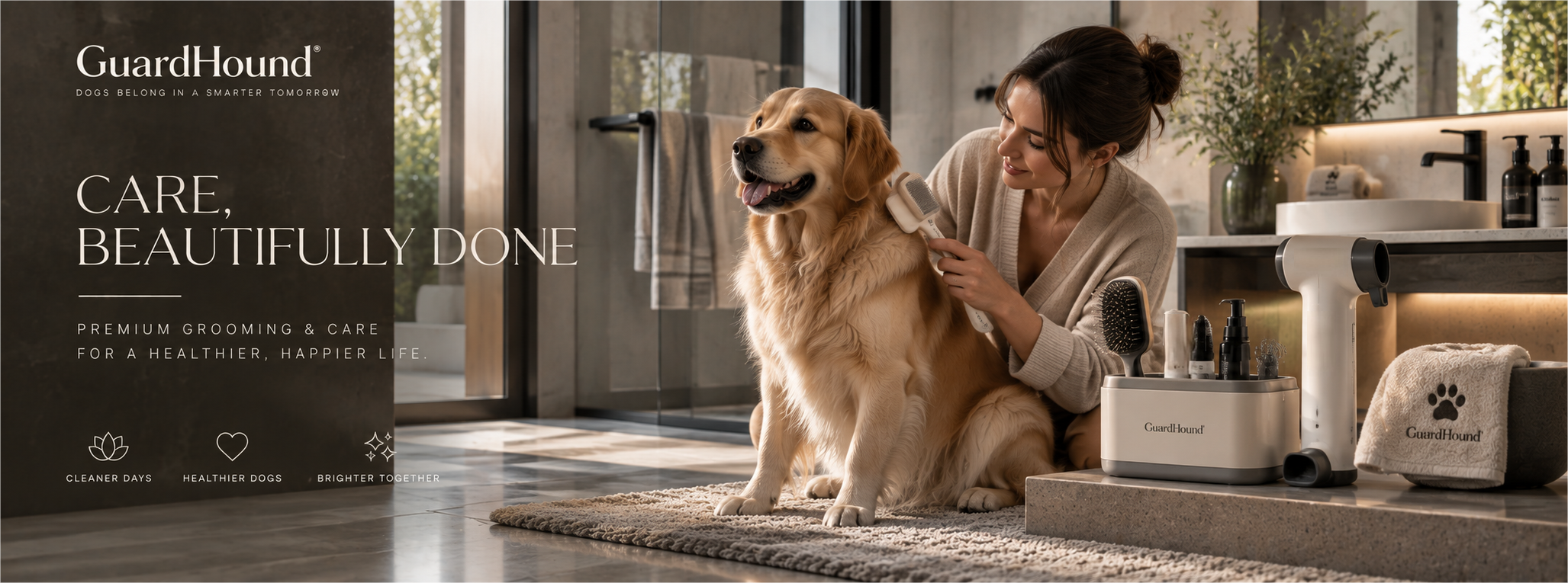 إعلان العلامة GuardHound · العناية والمظهر للكلاب