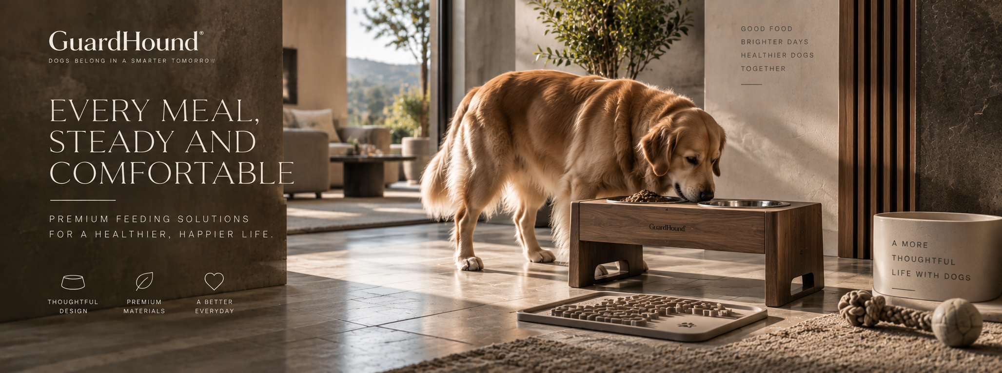 إعلان العلامة GuardHound · أدوات الطعام والشراب
