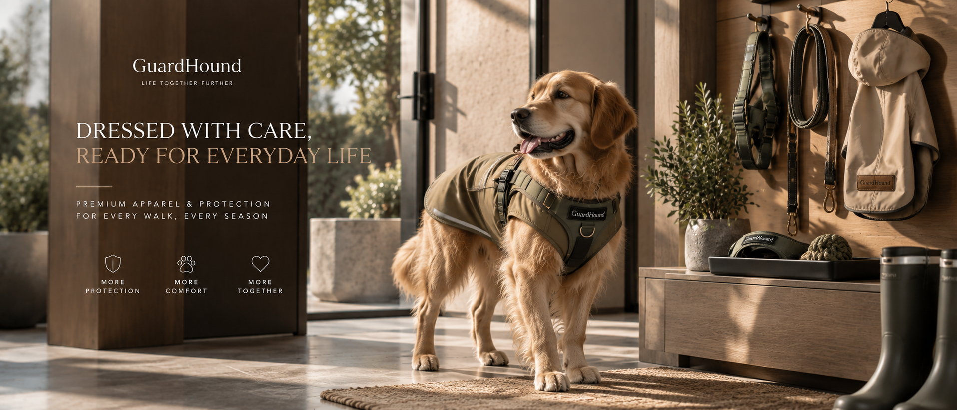 إعلان العلامة GuardHound · الملابس والحماية